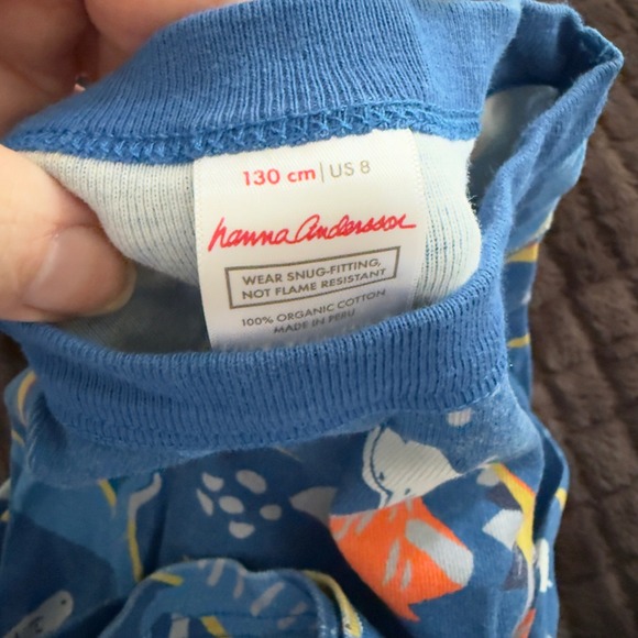 Hanna Andersson Pajama Bundle Boys Size 8 Marvel + Dino + Striped Organic Cotton - Picture 3 of 7